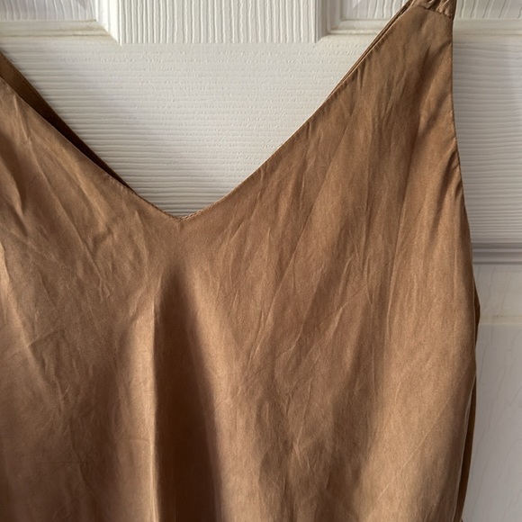 Lucy Paris Taupe Slip Dress Midi S - Picture 7 of 10